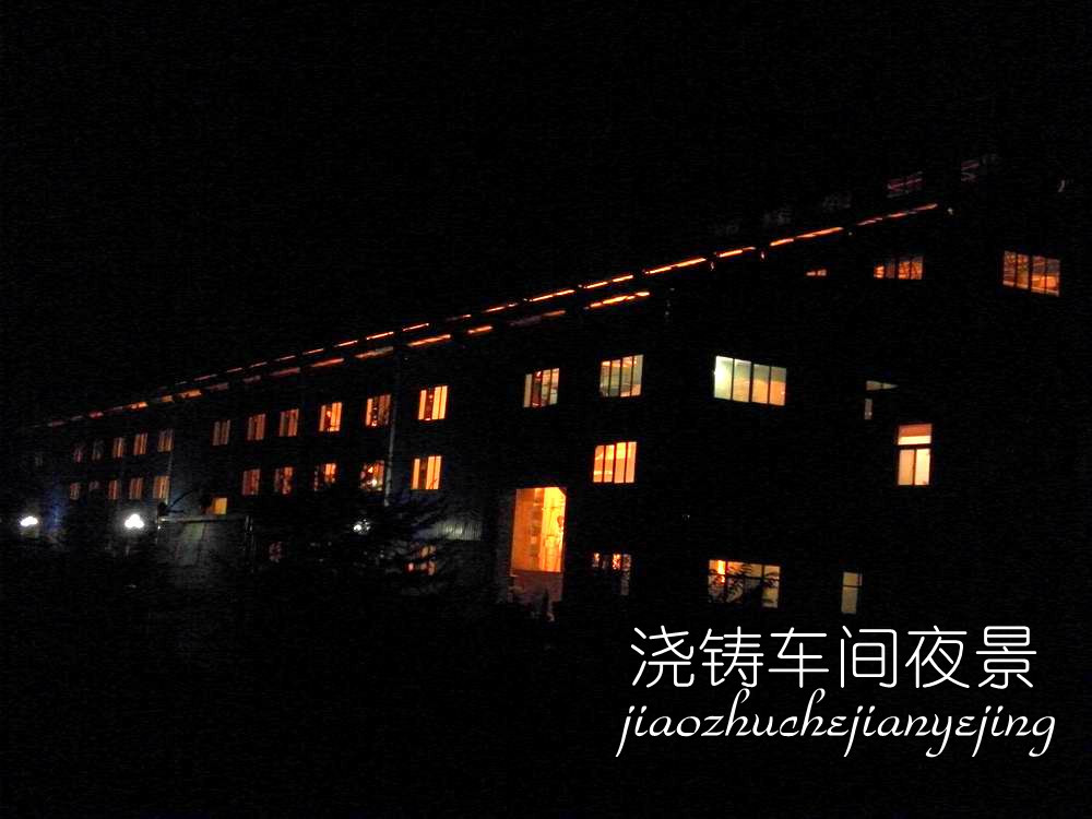 澆鑄車(chē)間夜景